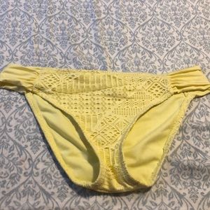 Target yellow lace bikini bottom size XL